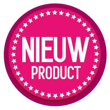 STICKERS 'NIEUW PRODUCT' 28mm 500st/rol